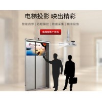 電梯廣告投影機遠程更換廣告自動開關機櫥窗廣告投影機感應開關