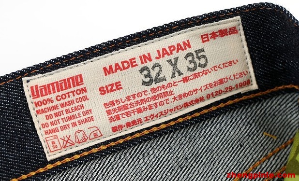 Evisu沒有長度區分,統一都是35,區別僅僅是腰圍.