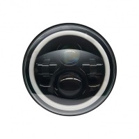 7英寸JEEP牧馬人前大燈 30W天使眼哈雷摩托車LED大燈