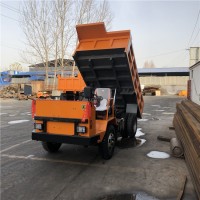 山東濟寧直銷p-13型四驅液壓翻斗運礦車操作簡單