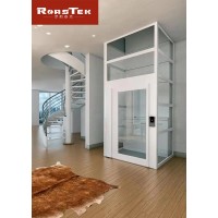 樓梯中間的小電梯，四面觀光時(shí)尚美觀