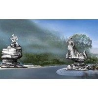 新藝標環藝 重慶藝術建筑設計 特色建筑設計 重慶景區大門安裝