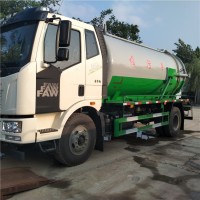 國(guó)六排放14立方吸污車一汽解放大型抽污車多少錢一臺(tái)