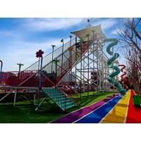 無動力游樂場天空步道游樂設備制造廠家
