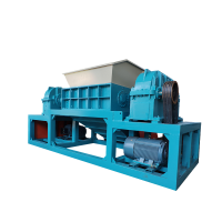 水果筐泡沫箱子破碎機(jī)雙軸塑料撕碎機(jī)大件垃圾撕碎機(jī)刀具可換