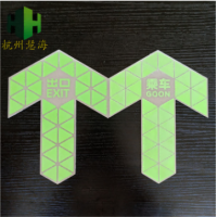 慧304不銹鋼自發光箭頭 深圳地鐵專用消防夜光上下車指示箭頭