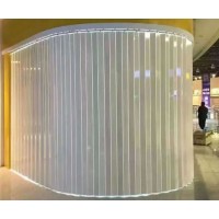 水晶折疊門，高鐵站地鐵站火車站水晶卷簾門河北生產廠家